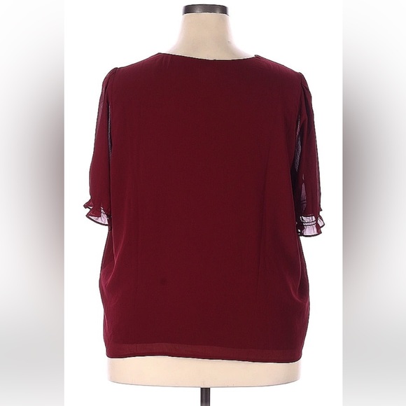 Perfect for Fall - Red Ruched Top - Picture 2 of 2